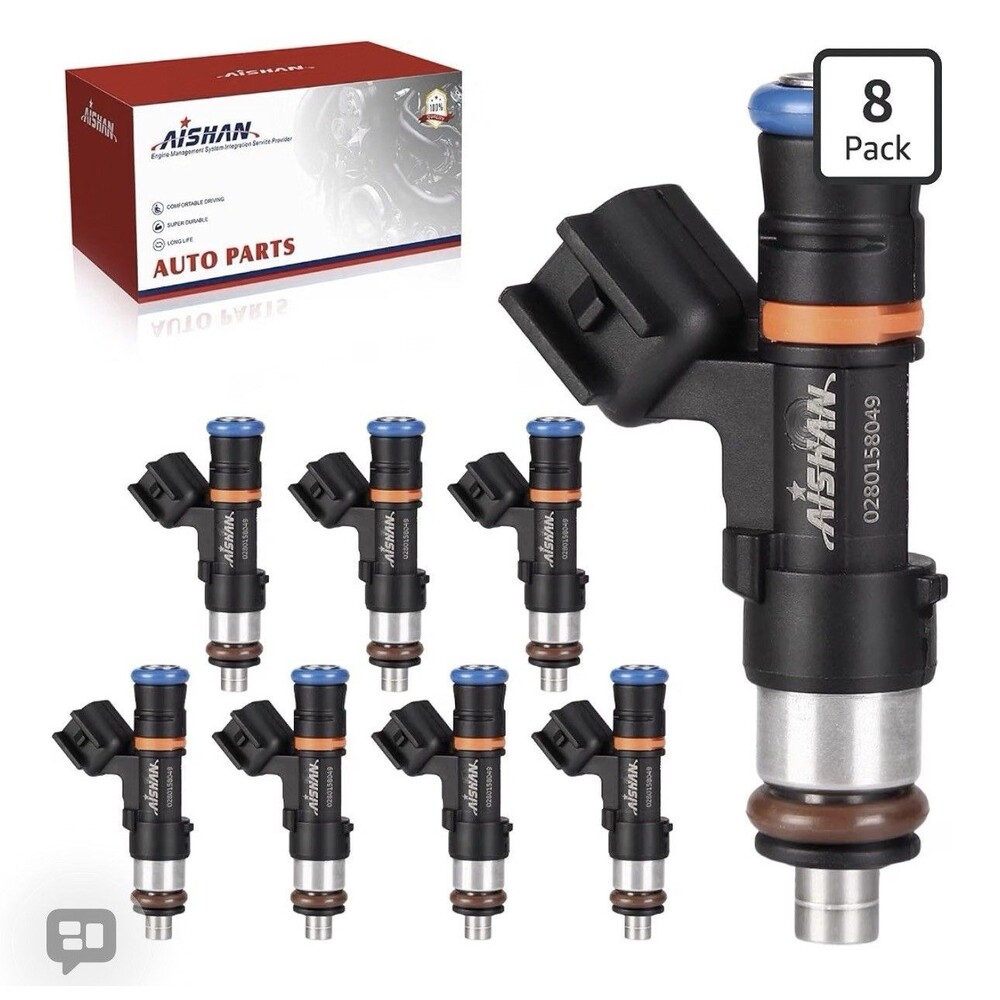 8 Fuel Injectors 0280158049 12569113 for Corvette GTO CTS-V Trailblazer SS 6.0L